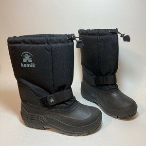 Kamik Greenbay Waterproof Insulated Boot, Black,  Big Boys Size 5